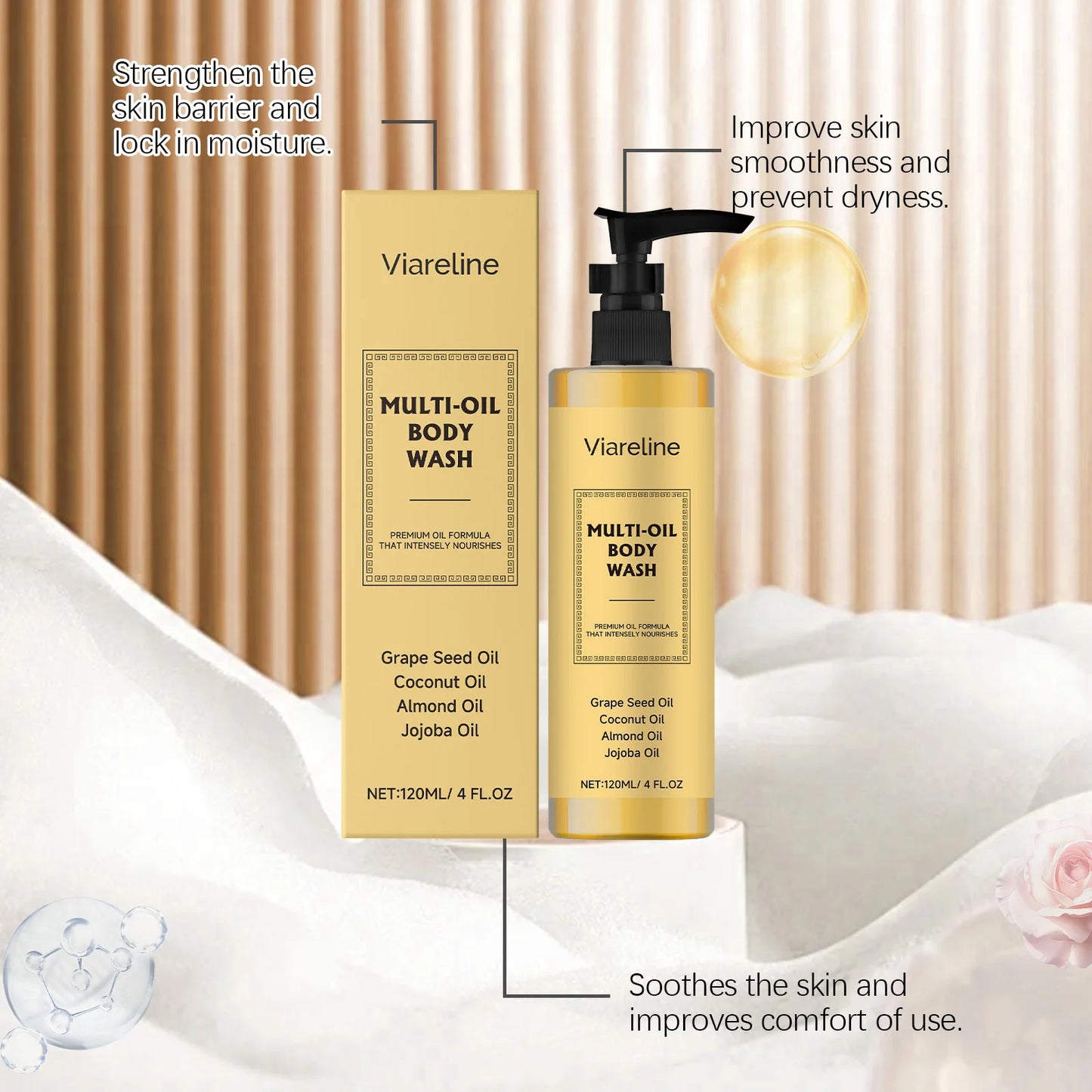 Viareline Body Wash Oil
