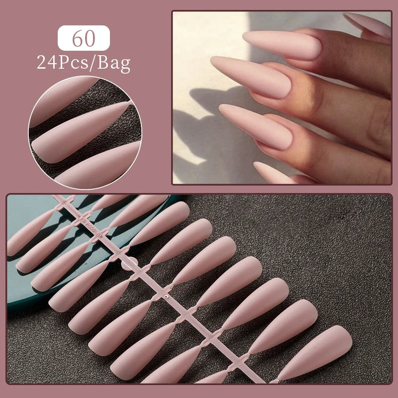 Pink Glitter Press-Ons