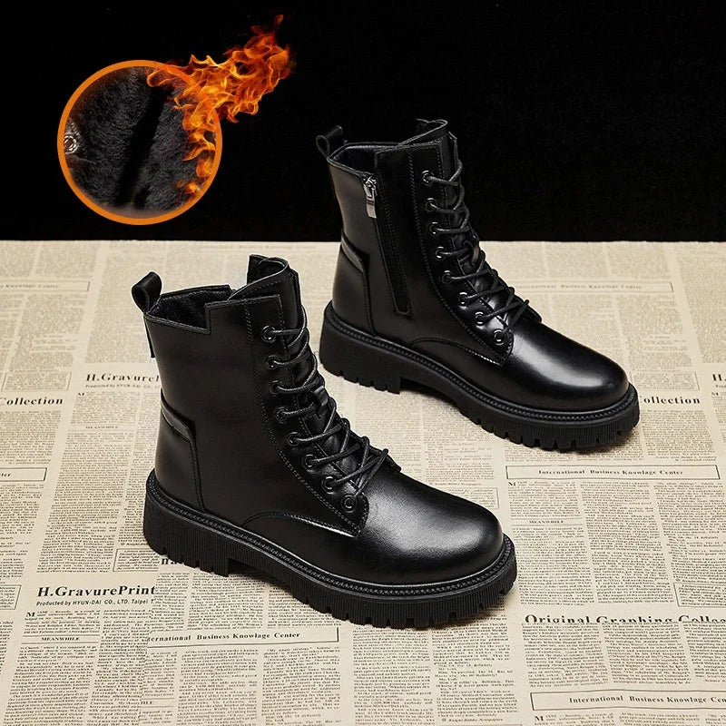 Leather Winter Snow Boots