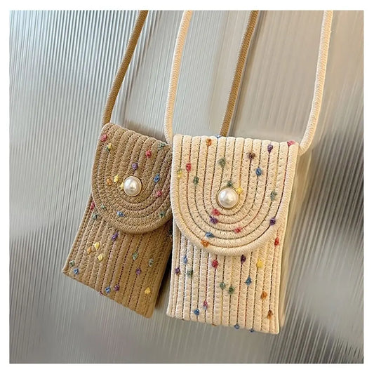 Mini Woven Crossbody Bag