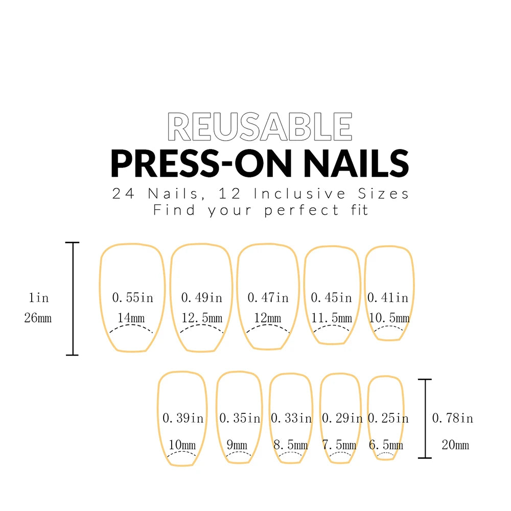 Pink Gradient Press-Ons