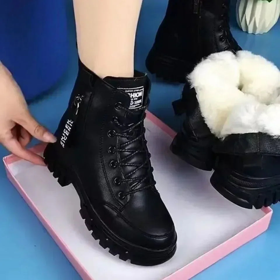 Velvet Lined Ankle Boots
