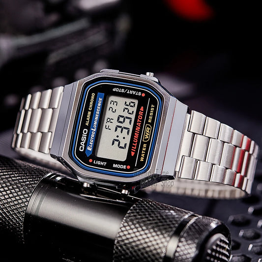 Silver Digital Military Watch