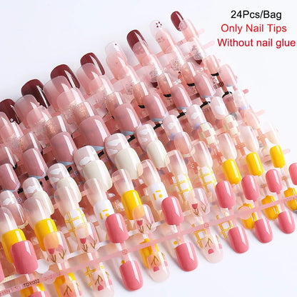 Pink Glitter Press-Ons