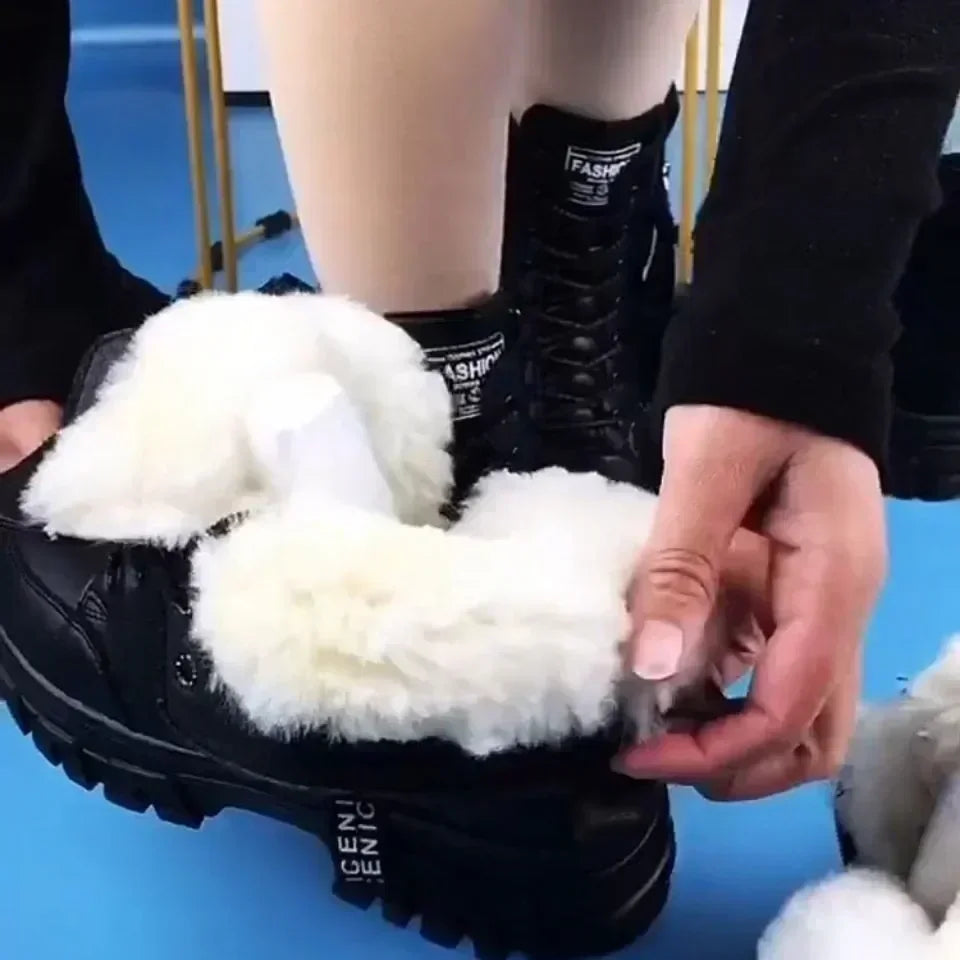 Velvet Lined Ankle Boots