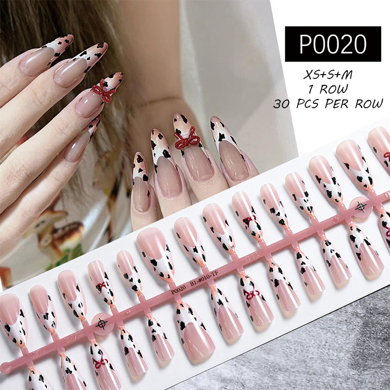 Pink Glitter Press-Ons