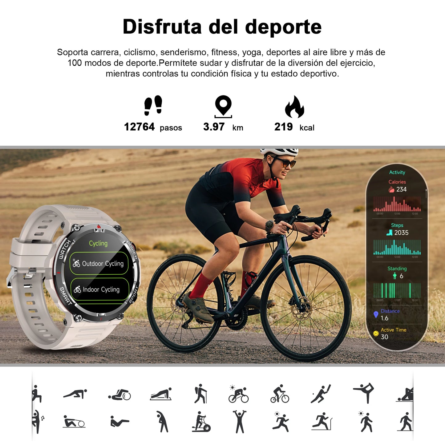 Waterproof Bluetooth Smartwatch