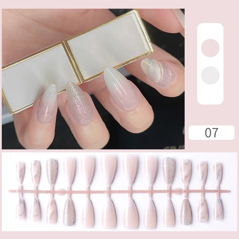Pink Glitter Press-Ons