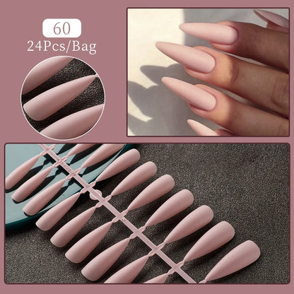 Pink Glitter Press-Ons