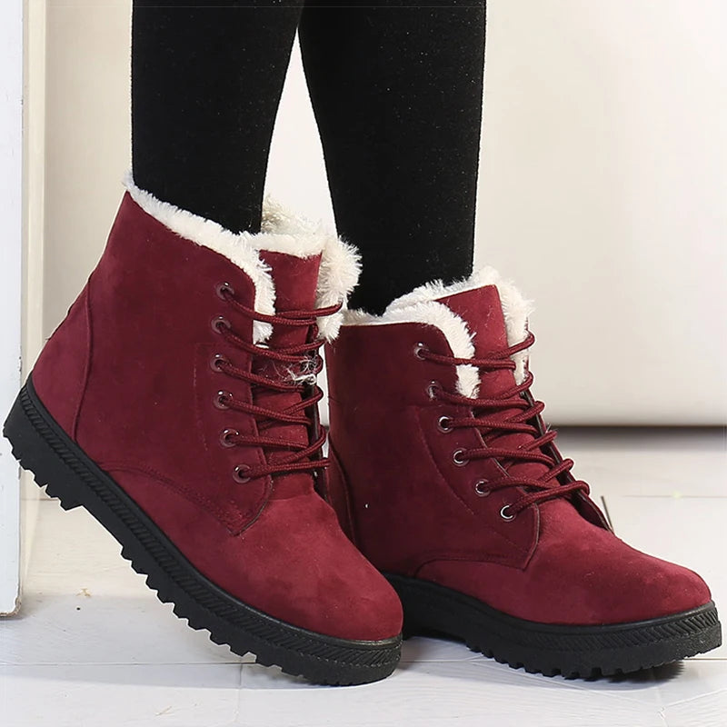 Fur Lined Winter Boots