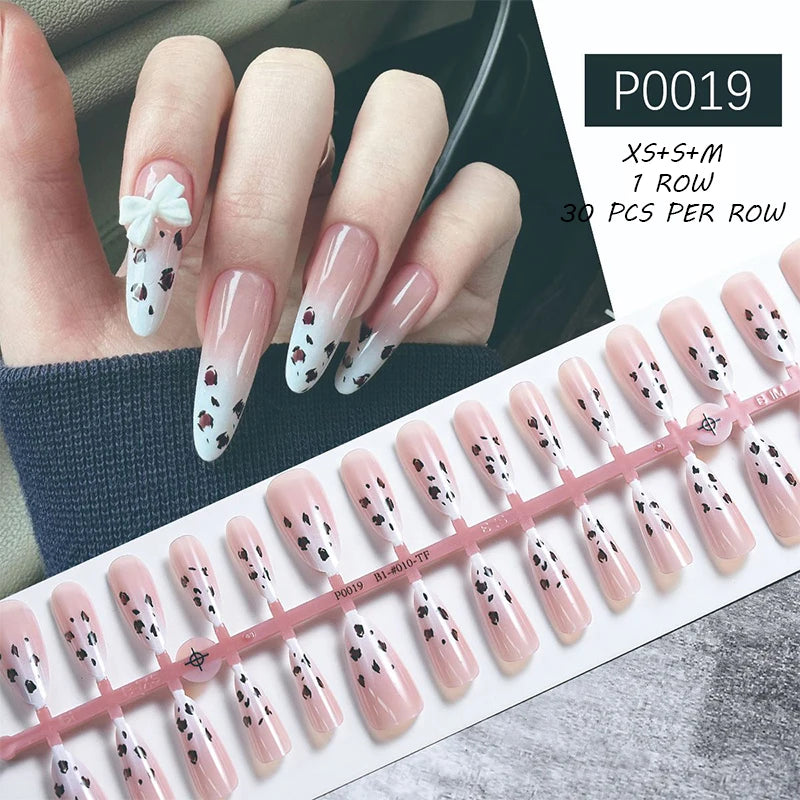 Pink Glitter Press-Ons
