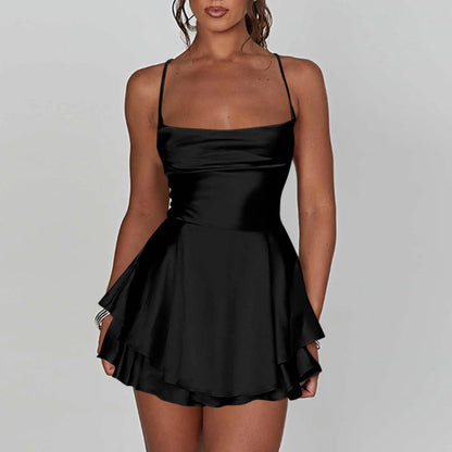 Silk Satin Mini Dress