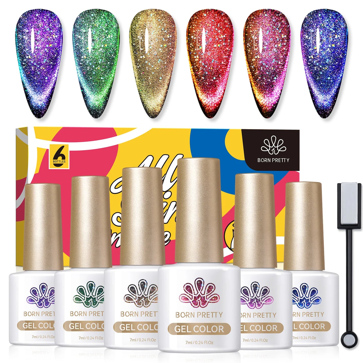 Neon Cat Eye Polish Set