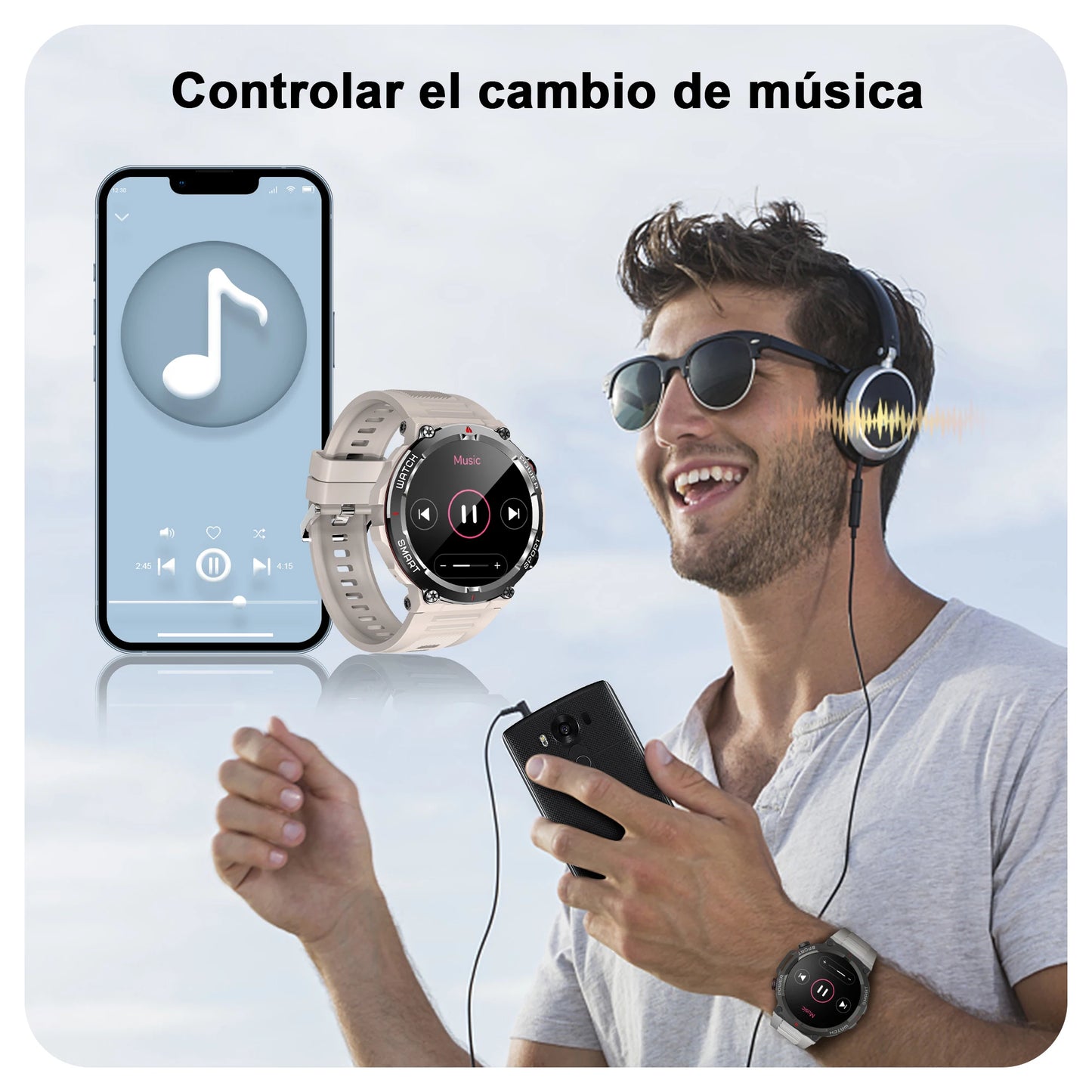 Waterproof Bluetooth Smartwatch