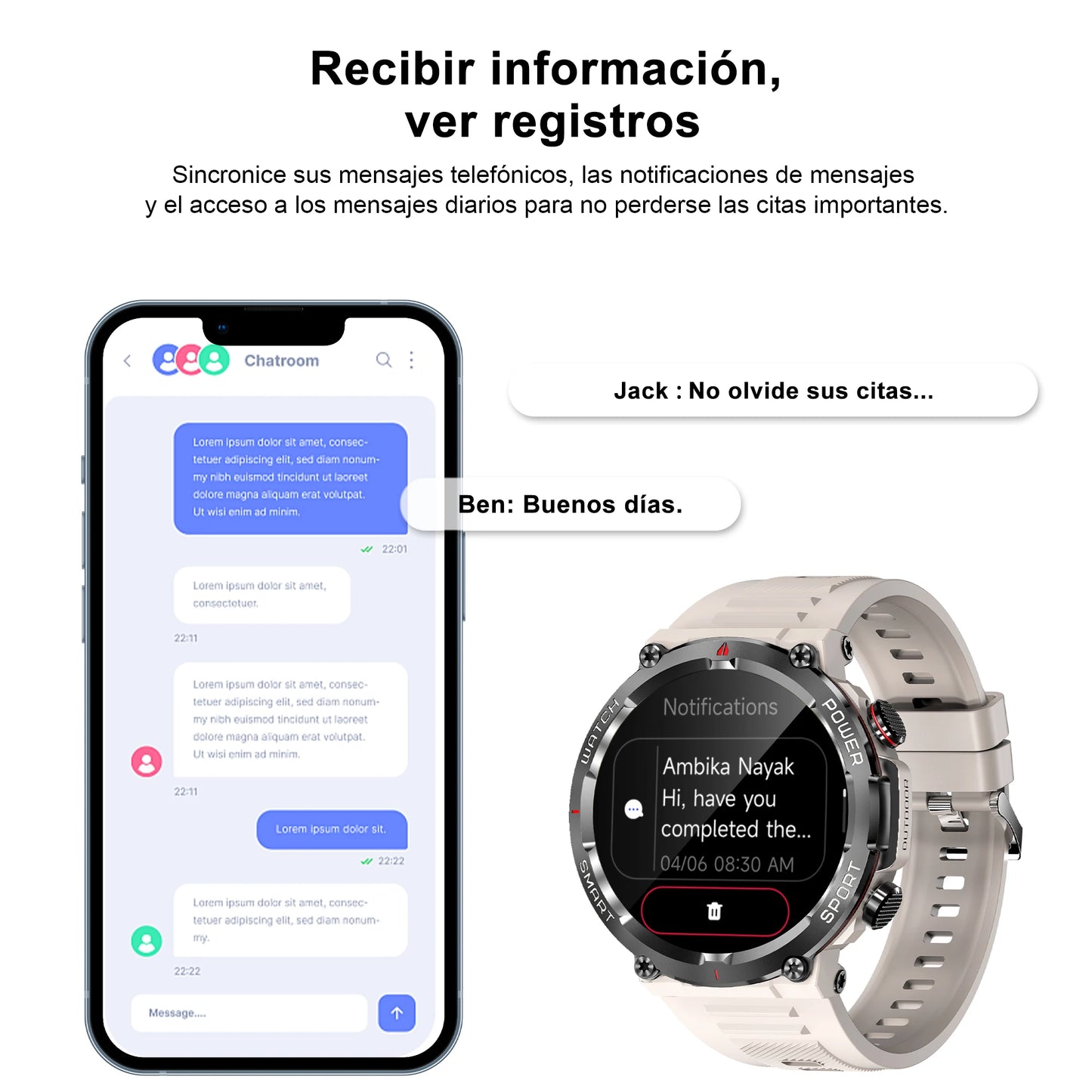 Waterproof Bluetooth Smartwatch