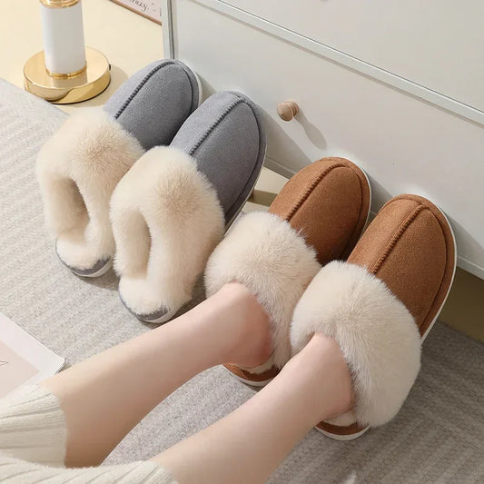Fuzzy Winter Home Slippers