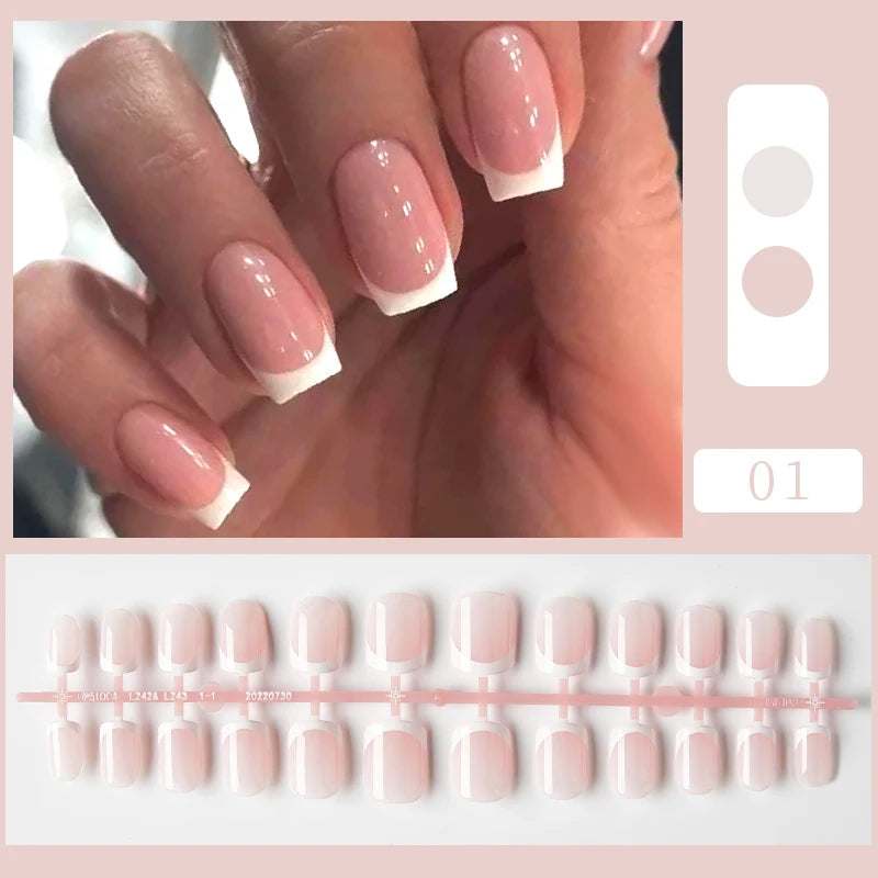 Pink Glitter Press-Ons