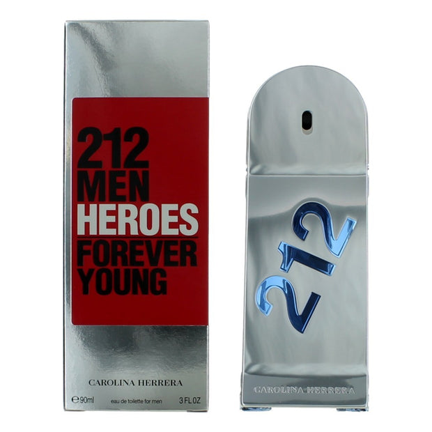 212 Heroes Forever Young by Carolina Herrera, 3 oz Eau De Toilette Spray for