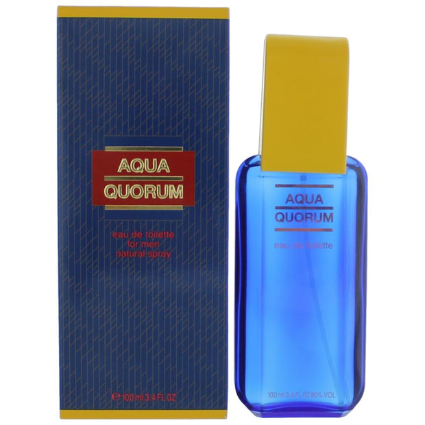 Aqua Quorum by Puig, 3.4 oz Eau De Toilette Spray for Men