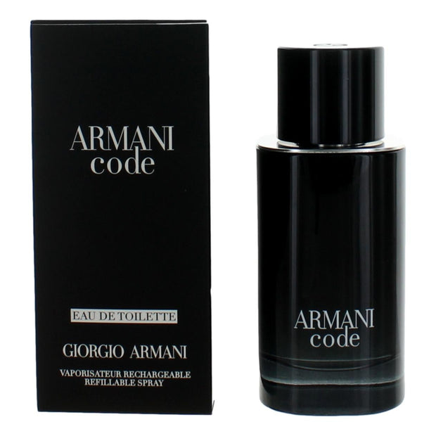 Armani Code by Giorgio Armani, 2.5 oz Eau De Toilette Refillable Spray for Men