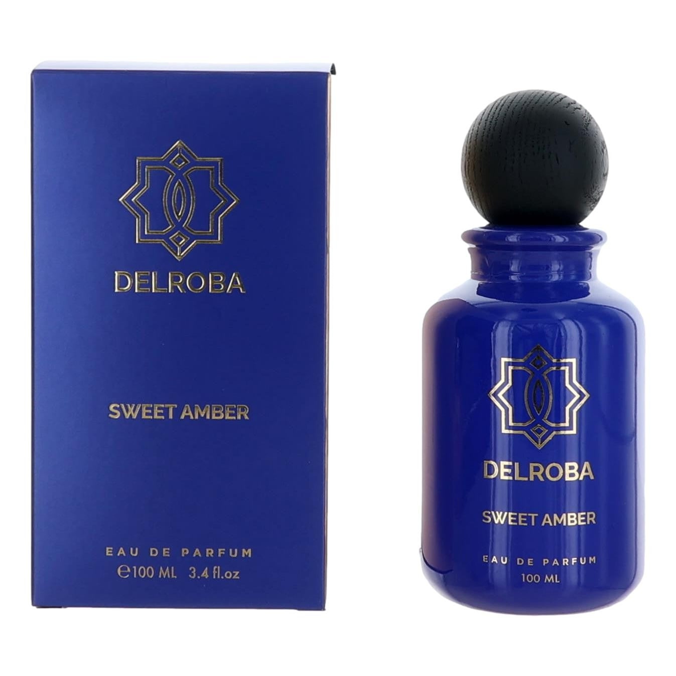 Delroba Sweet Amber by Delroba, 3.4 oz Eau de Parfum Spray for Men