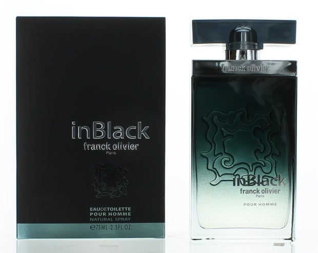 In Black by Franck Olivier, 2.5 oz Eau de Toilette Spray for Men