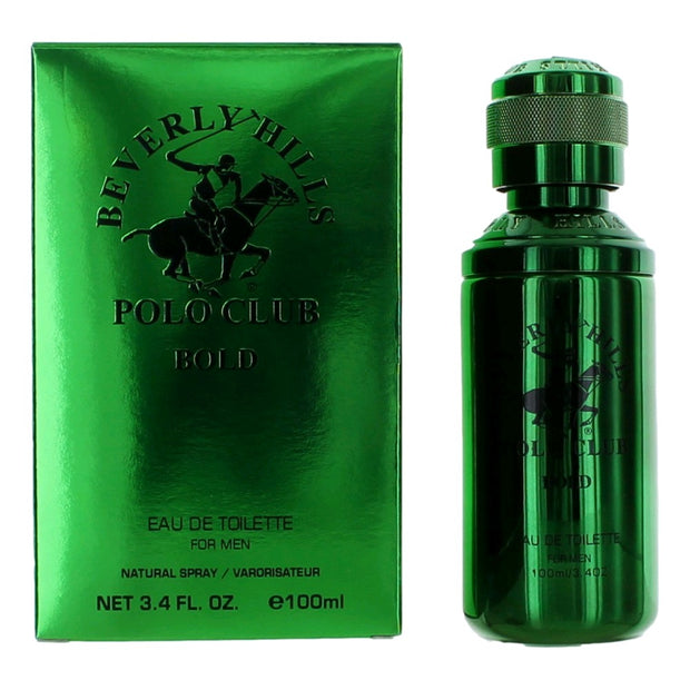 BHPC Bold by Beverly Hills Polo Club, 3.4 oz Eau De Toilette Spray for Men