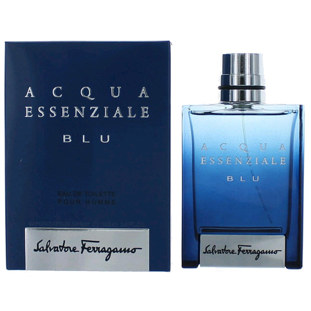 Acqua Essenziale BLU by Salvatore Ferragamo, 3.4 oz Eau De Toilette Spray for Men