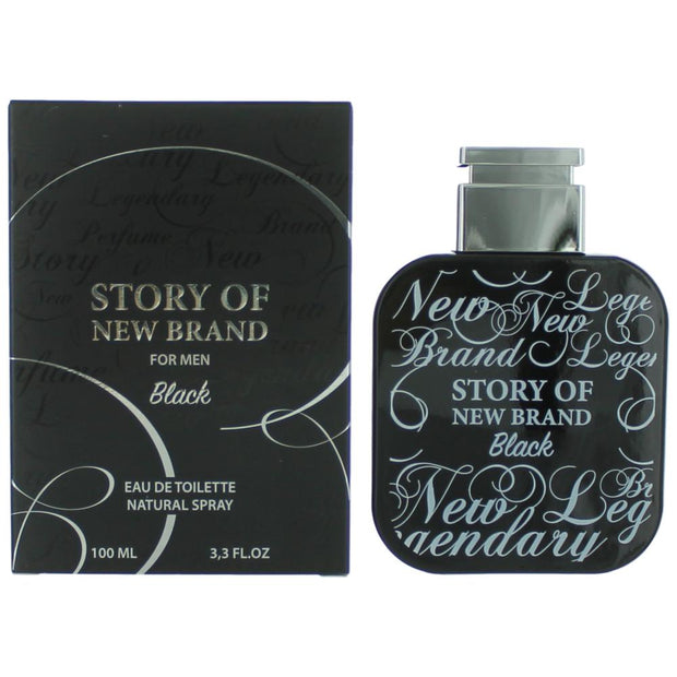 Story of New Brand Black by New Brand, 3.3 oz Eau De Toilette Spray for Men