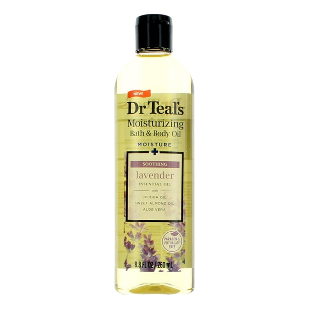 Soothing Lavender Essential Oil by Dr. Teal's, 8.8 oz Moisturizing Bath & Body Oil