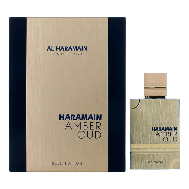 Amber Oud Blue Edition by Al Haramain, 2 oz Eau De Parfum Spray for Unisex