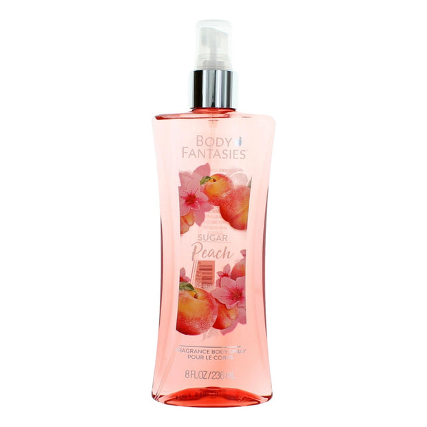 Sugar Peach by Body Fantasies, 8 oz Fragrance Body Spray for Women