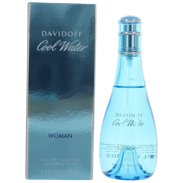 Cool Water by Davidoff, 3.4 oz Eau De Toilette Spray for Women