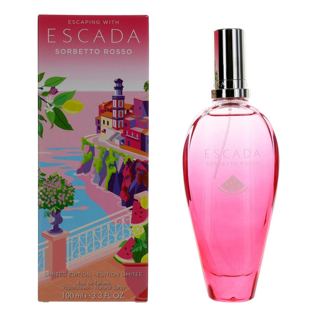 Escada Sorbetto Rosso by Escada, 3.3 oz Eau de Toilette Spray for Women Limited Edition