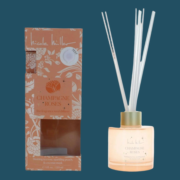 Champagne Rose by Nicole Miller, 4 oz Reed Diffuser