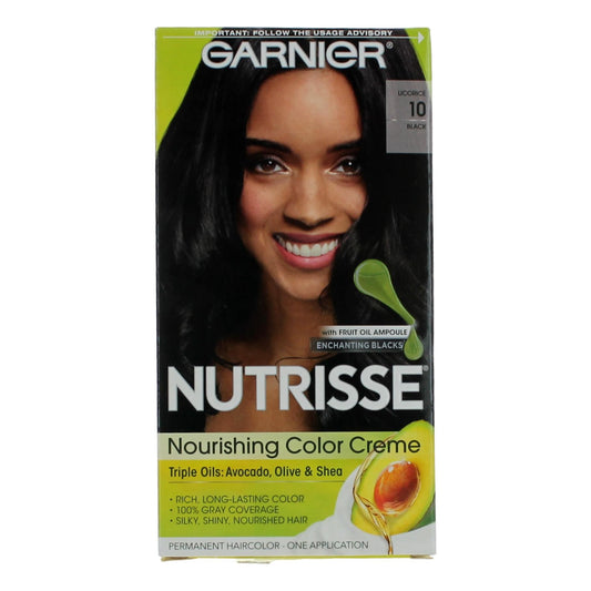 Garnier Hair Color Nutrisse Coloring Creme by Garnier, Hair Color - Licorice 10