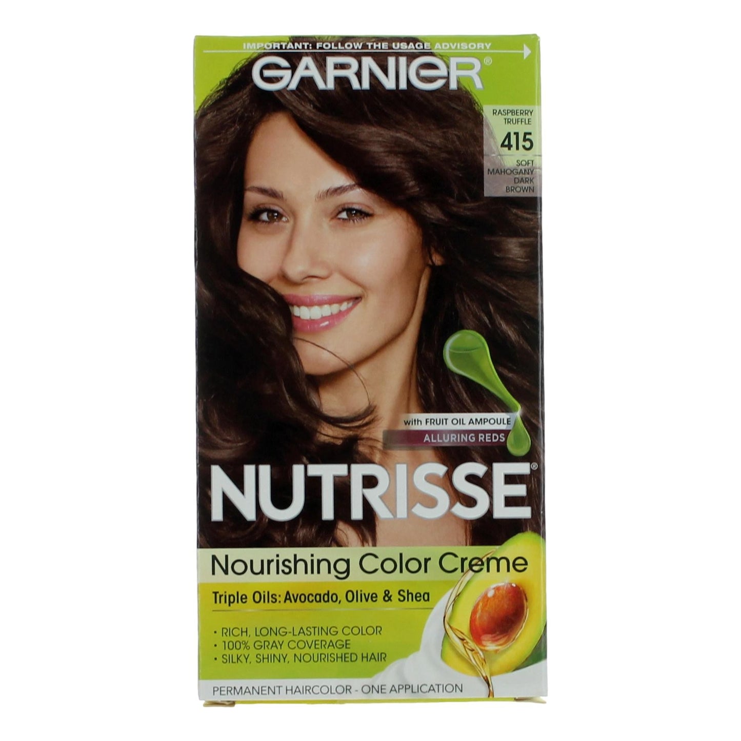 Garnier Hair Color Nutrisse Coloring Creme by Garnier, Hair Color - Raspberry Truffle 415