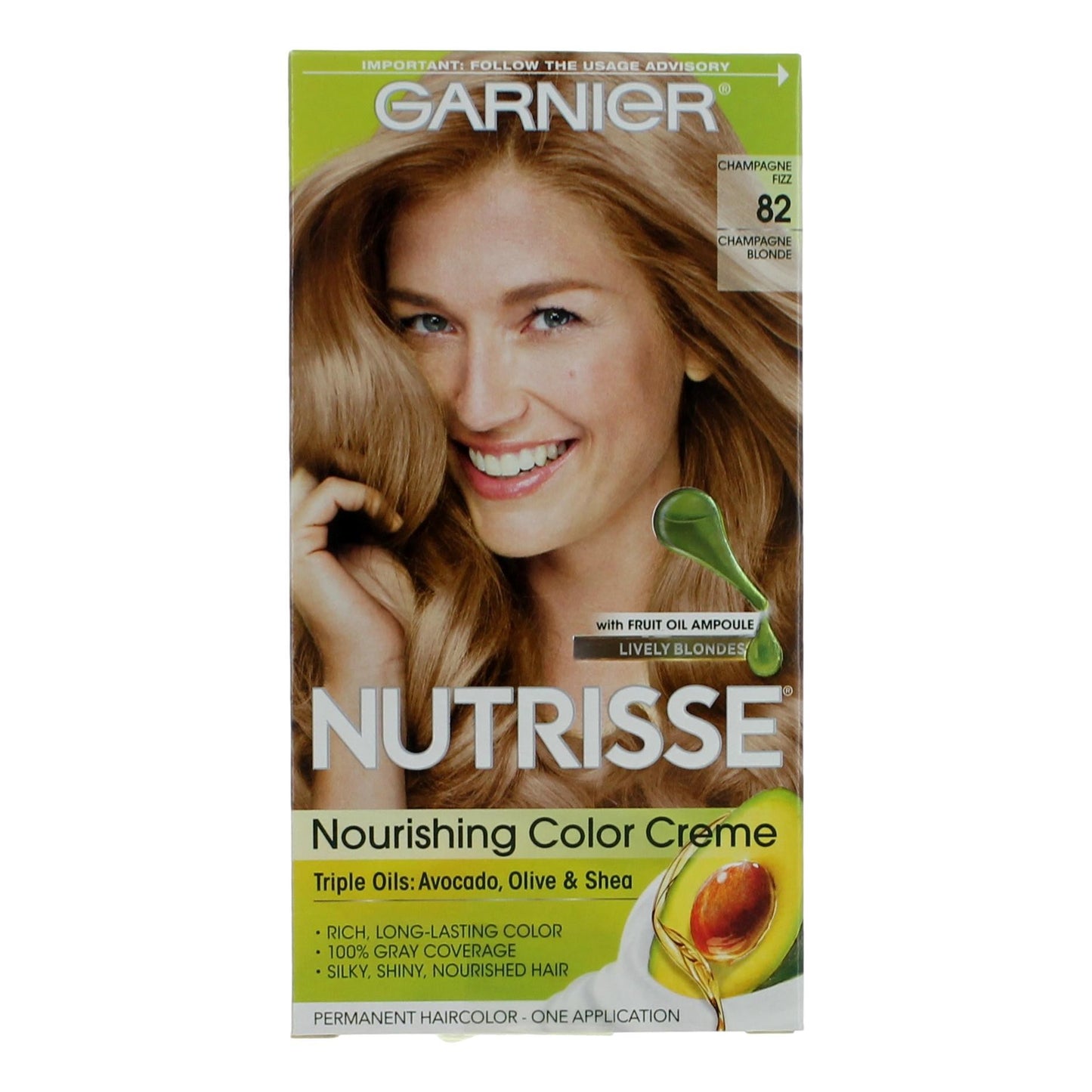 Garnier Hair Color Nutrisse Coloring Creme by Garnier, Hair Color - Champagne Fizz 82