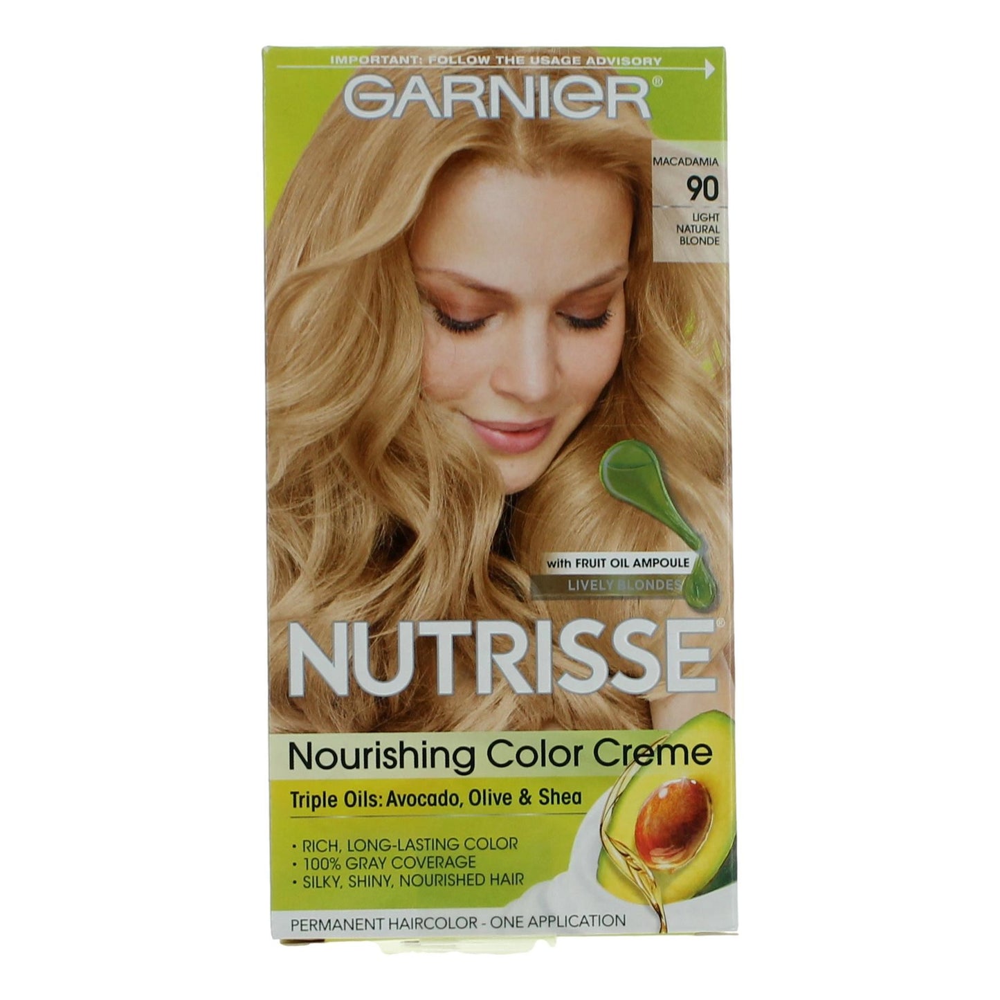 Garnier Hair Color Nutrisse Coloring Creme by Garnier, Hair Color - Macadamia 90