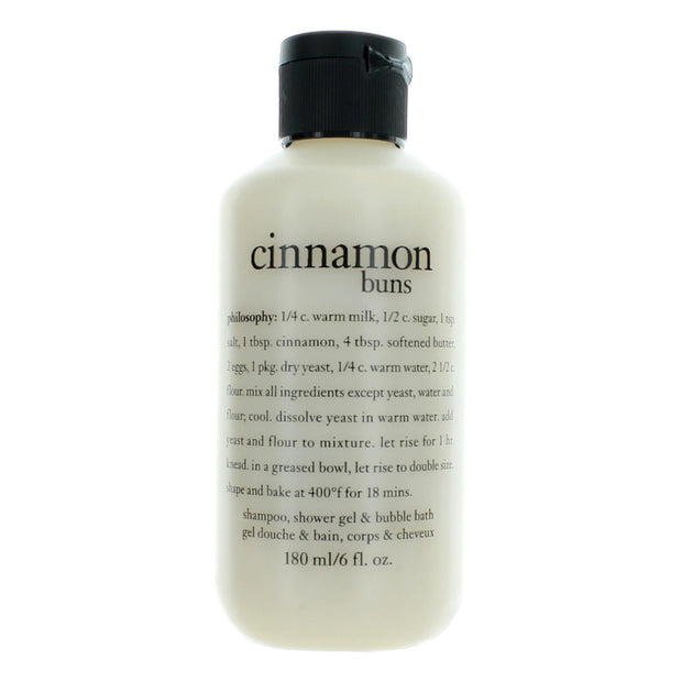 Cinnamon Buns by Philosophy, 6 oz Shampoo, Shower Gel and Bubble Bath for Women