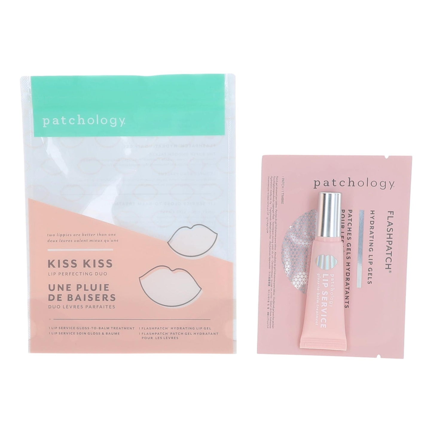 Patchology Kiss Kiss Lip Perfecting Duo by Patchology, 2 Piece Lip Set