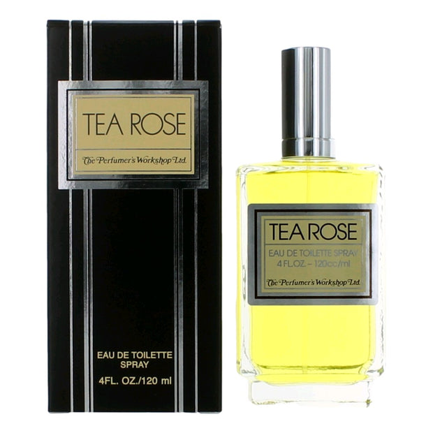 Tea Rose by Perfumer's Workshop, 4 oz Eau De Toilette Spray for Women