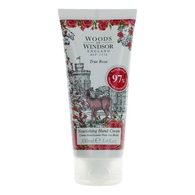 Woods Of Windsor True Rose by Woods Of Windsor, 3.4 oz Nourishing Hand Cream for Women