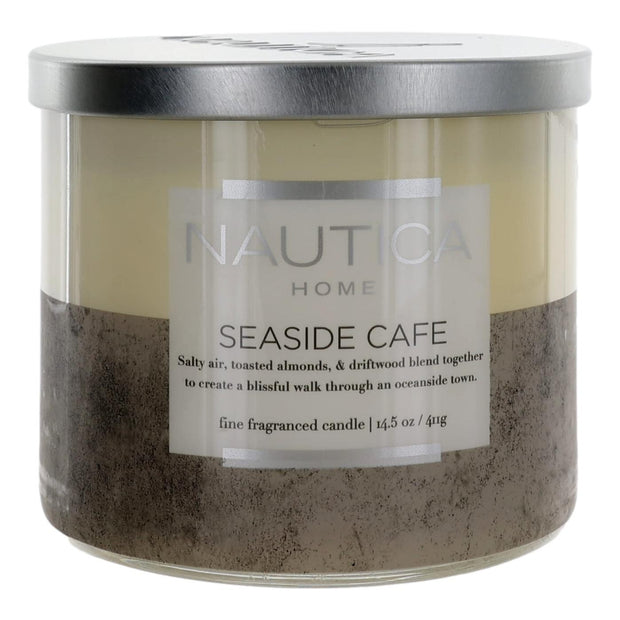 Nautica 14.5 oz Soy Wax Blend 3 Wick Candle - Seaside Cafe