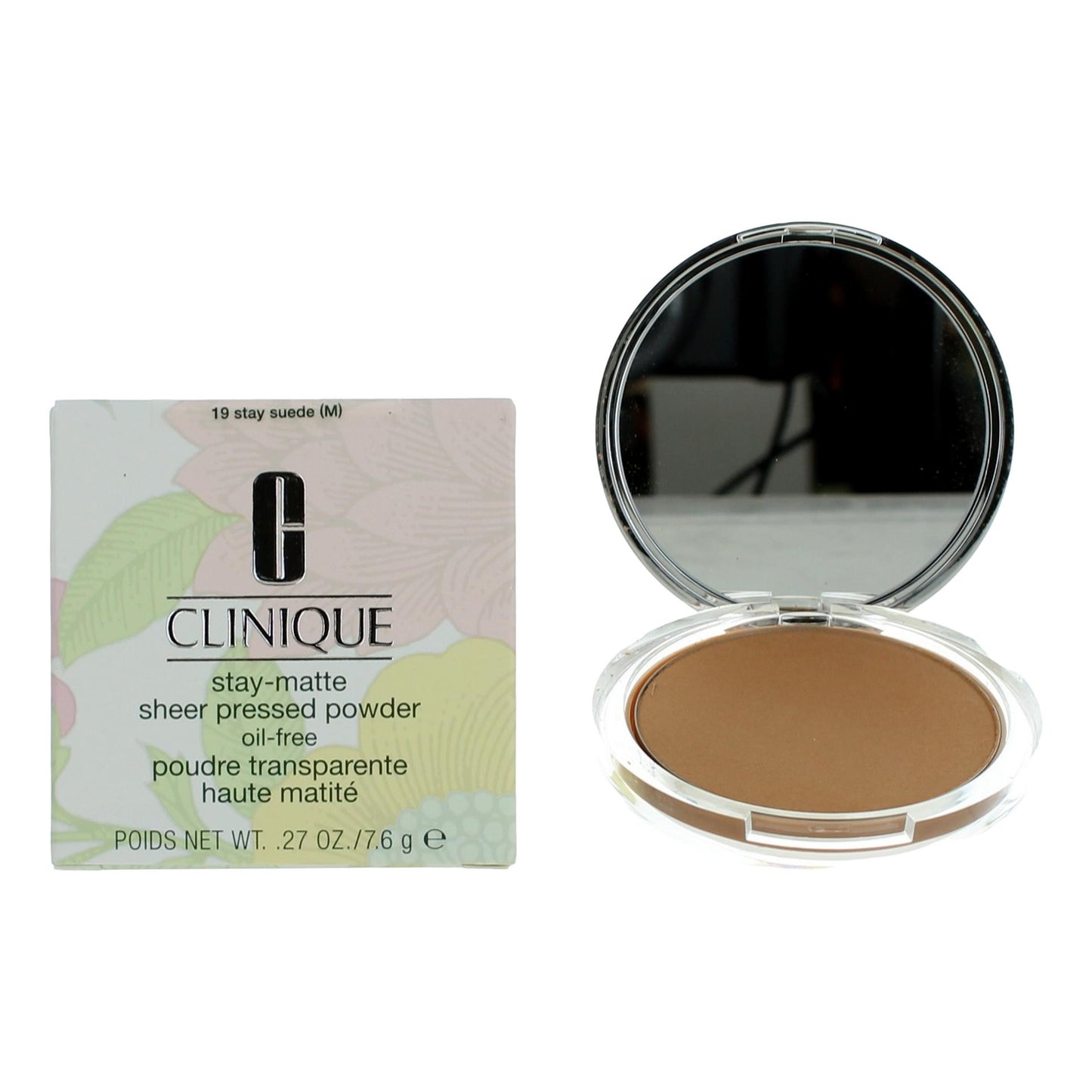 Clinique Stay-Matte by Clinique, .27 oz Sheer Pressed Powder - 19 Stay Suede